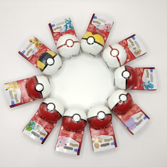 Bandai Pokémon, Pokémon-Ball mit zusammenbaubarer Figurenfigur, 1-teiliges Set, ab 3 Jahren - Bild 1