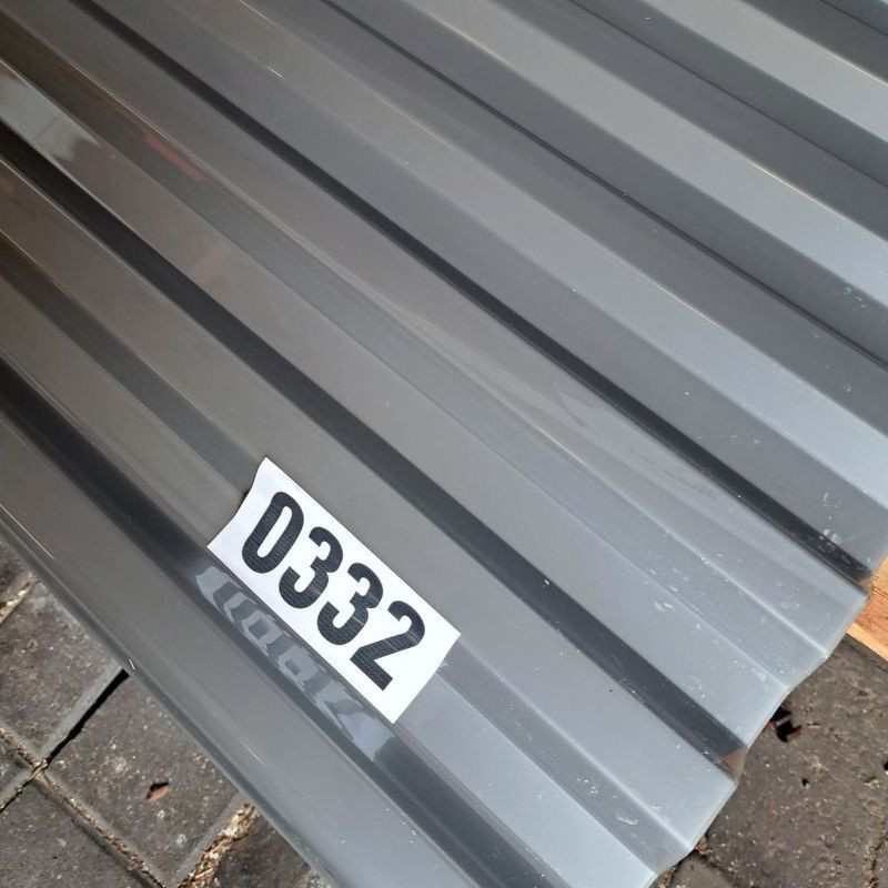 Lichtplatte Polycarbonat Spundwand Friedrich von Lien AG silber-metallic, Dicke: 1,1 mm, Breite: 126,5 cm, Länge: 253 cm - Bild 1