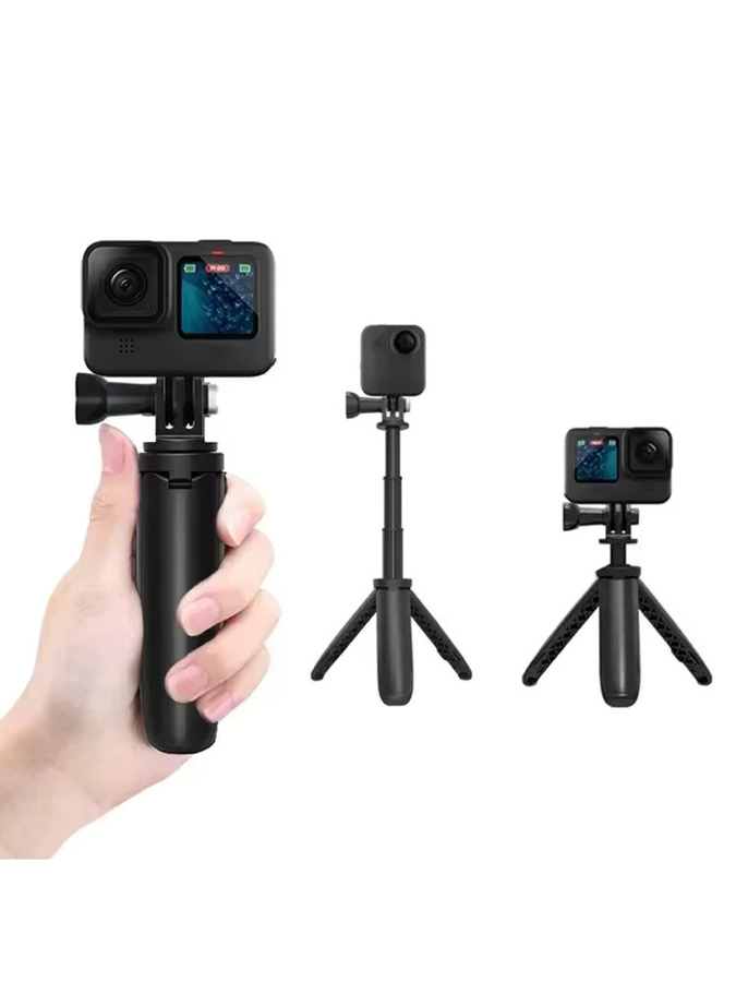 VIKEFON Handheld Selfie-Stick und Kamerastativ mit Gimbal in Schwarz für Outdoor-Aufnahmen und Sportfotografie - Bild 5