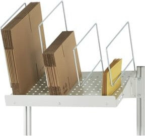 Rau Kartonagenmagazin in Grau, B: 75,0 cm, T: 65,0 cm, H: 50,0 cm - Bild 1