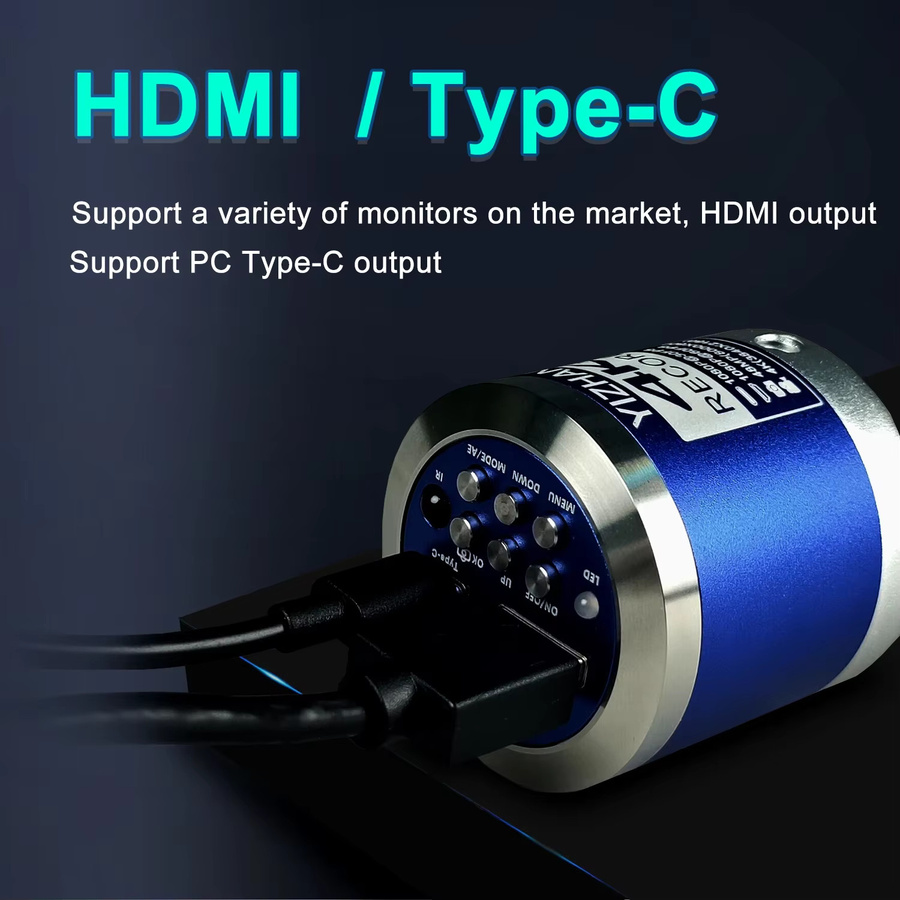 Nice-power 4K 48MP HDMI USB Mikroskop mit 360 Grad verstellbarem Arm und 10X-200X Vergrößerung für Elektronikreparatur, Löten und Leiterplatteninspektion - Bild 3