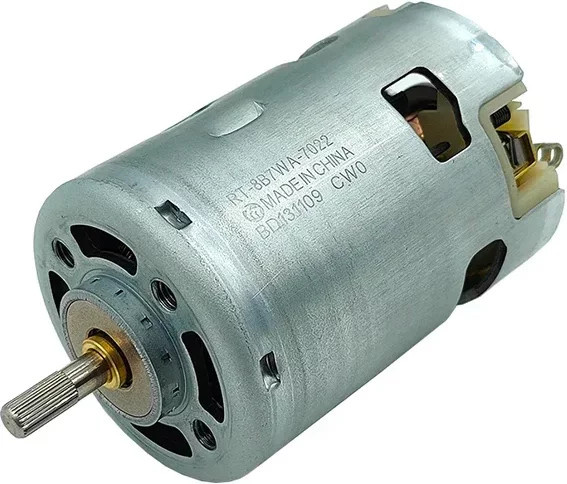 Mabuchi DC-Motor RS-887 RT-8B7WA-7022 CW0 in Silber, 48mm, High Speed mit hohem Drehmoment für elektrische Bohrmaschinen, Sägen und Gartengeräte - Bild 1