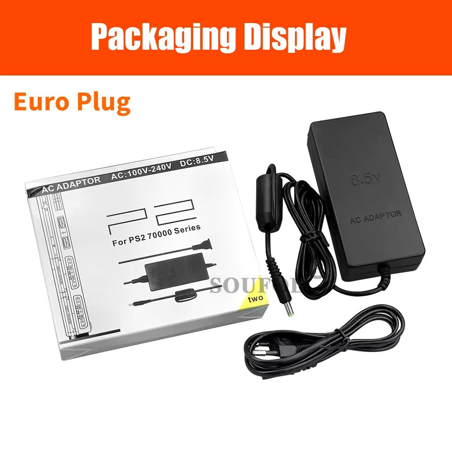 Sony AC-Adapter Netzteil für PlayStation 2 PS2 Slim 70000 Series in Schwarz mit US/EU-Stecker - Bild 4