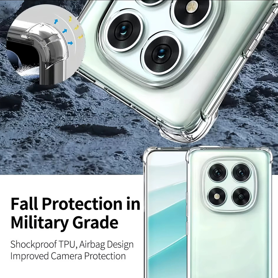 Xiaomi Transparente TPU-Handyhülle für Redmi Note 15 14 13 Pro Plus, Stoßfeste und Kratzfeste Schutzhülle - Bild 3