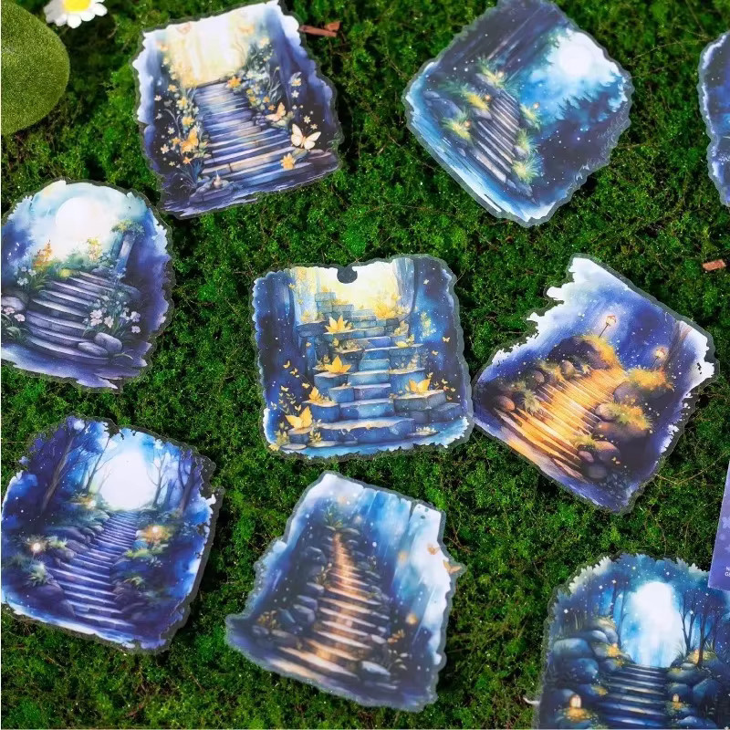 10 Stück dekorative Natur Aufkleber von leaffei in Multicolour für DIY, Scrapbook und Verpackung, B: 15,5 cm, H: 9,5 cm - Bild 3