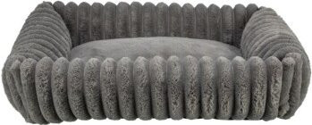 Trixie Hundebett Lonni grau mit abnehmbarem Bezug und rutschfester Unterseite B: 50 cm, T: 50 cm, H: 17 cm - Bild 1