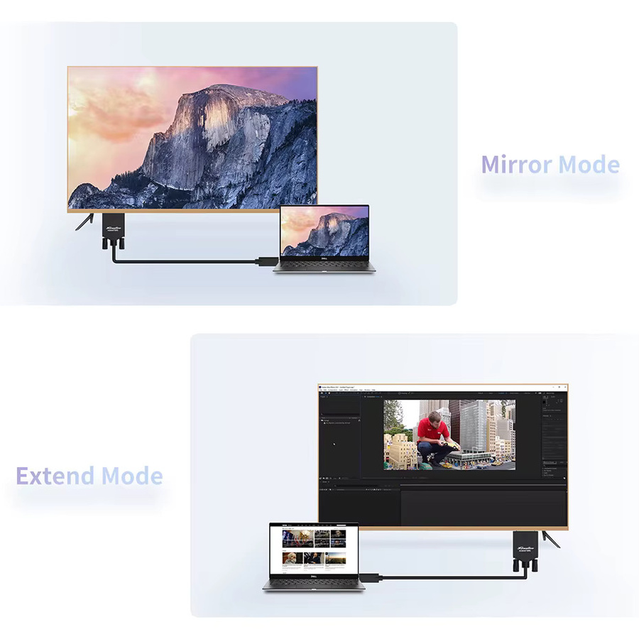 USB-C auf DVI-D Single Link Kabel für MacBook Pro Air Mini und Dell XPS 15, 1080P Unterstützung, Thunderbolt 3/4 und USB 3.1 Typ C kompatibel, Farbe: Schwarz, Länge: 1,8 m - Bild 4