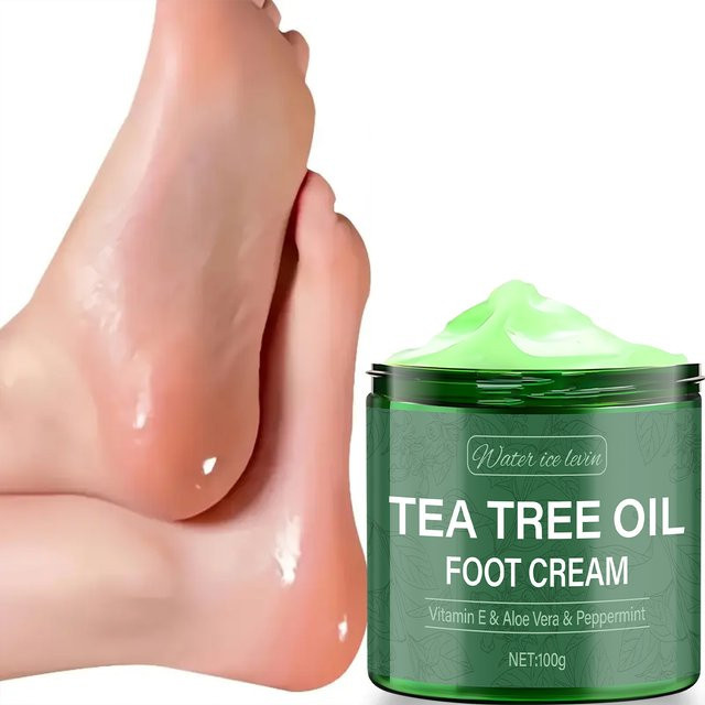 Water Ice Levin Teebaumöl-Fußcreme mit Vitamin E und Aloe Vera - Bild 1