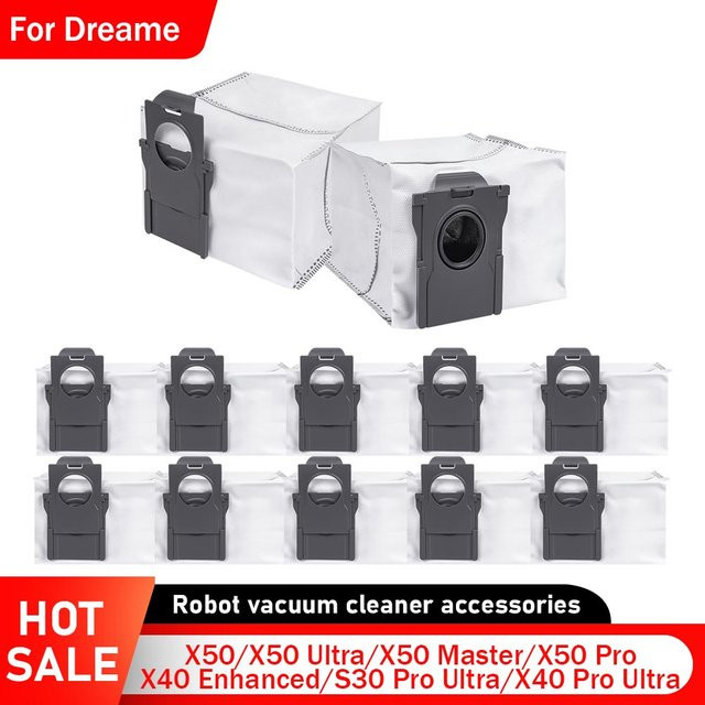 Dreame Staubbeutel in Weiß für Roboterstaubsauger X50 Ultra, X50 Master, X50 Pro, X40 Enhanced, S30 Pro Ultra, X40 Pro Ultra und X40 Pro - Bild 1