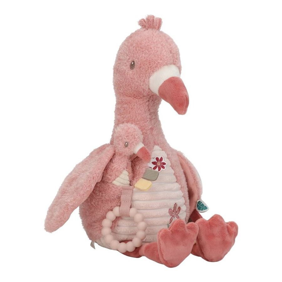 Little Dutch Safari Friends Aktivitätskuscheltier Flamingo, Plüsch - Bild 1