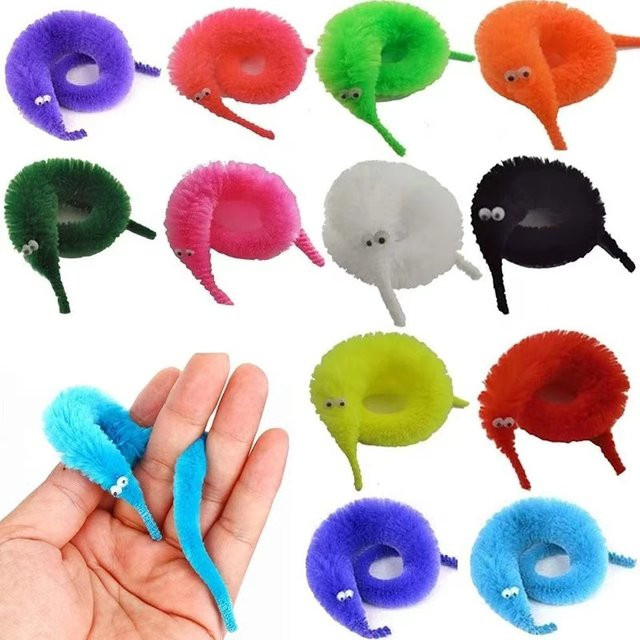 Meade Wurm-Zauberspielzeug, Streifen-Requisiten, Plüsch / Textil, Bunt / Mehrfarbig - Bild 1