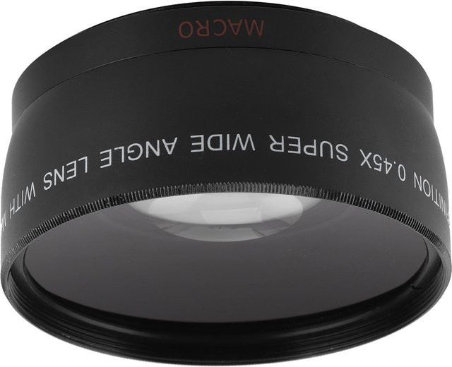 Koogeelife 0,45x Kamera Weitwinkel- und Makro-Zusatzobjektiv in Schwarz - Bild 1