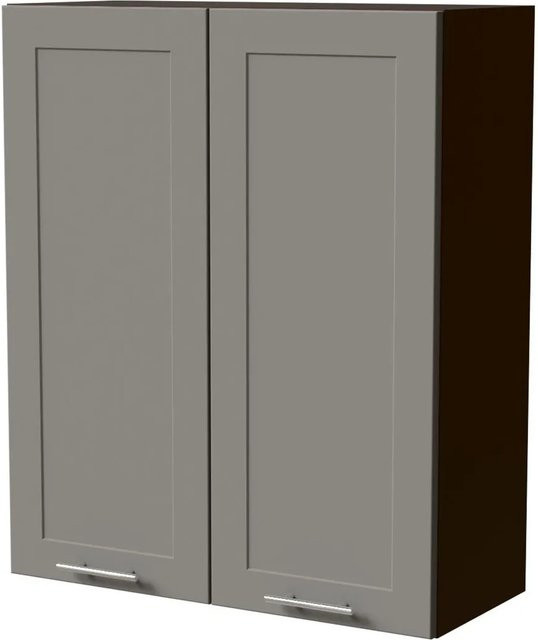 Feldmann-Wohnen Hängeschrank Oslo W4 in Lava und Dust Grey Matt mit Soft-Close-Türen, Breite: 80 cm, Tiefe: 32,5 cm, Höhe: 96 cm - Bild 1