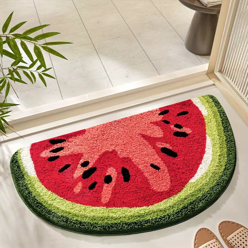 VIKAMA Obstteppich in Multicolor, weiche und saugfähige Bodenmatte für Badezimmer oder Schlafzimmer - Bild 2