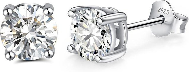 Ohrringe 925 Sterlingsilber, Sternzeichen Geburtssteine, Damen - Bild 1