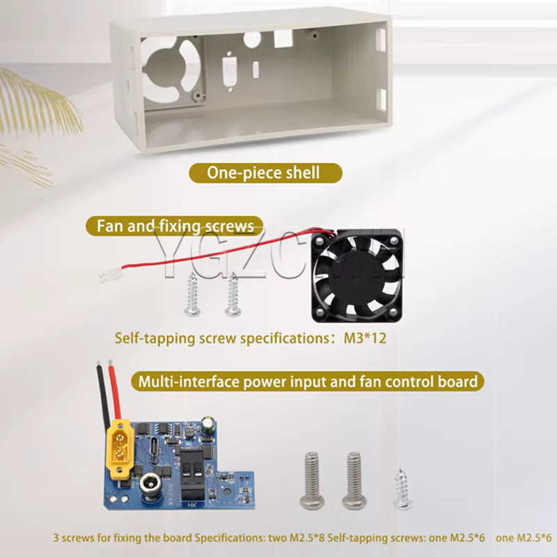 XY6008 CNC DC geregeltes Netzteil Shell Kit Einzelgehäuse von YGZCMH in Weiß - Bild 2