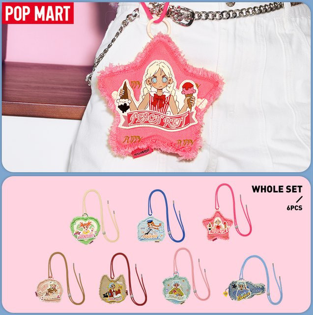 POP MART Peach Riot Rush Hour Series Mini Bag Blind Box Actionfigur in Pink - Bild 1
