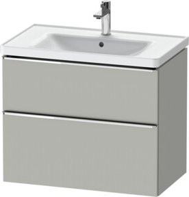 Duravit Waschtischunterschrank D-Neo in Grau mit Chrom-Details, B/T: 78,4 x 45,2 cm - Bild 1