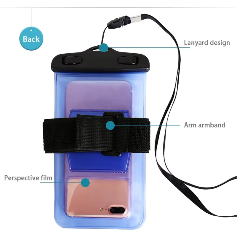 Haissky Wasserdichte Handy-Armtasche und Gürteltasche für iPhone und Samsung in Pink - Bild 4