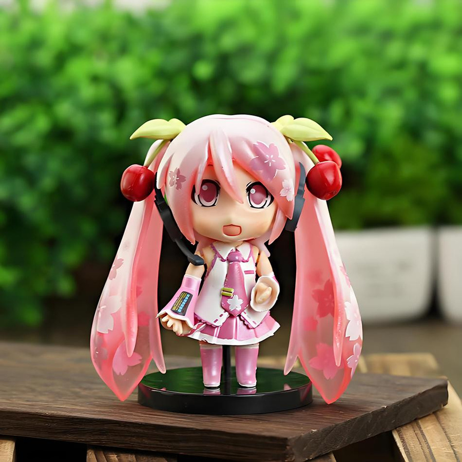 Yiran toy 1 Hatsune Miku Modell Mini Mädchen Charakter Rosa Grün - Bild 1