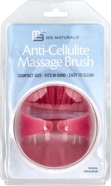 M3 Naturals Anti-Cellulite Massagebürste, Silikon, White - Bild 1