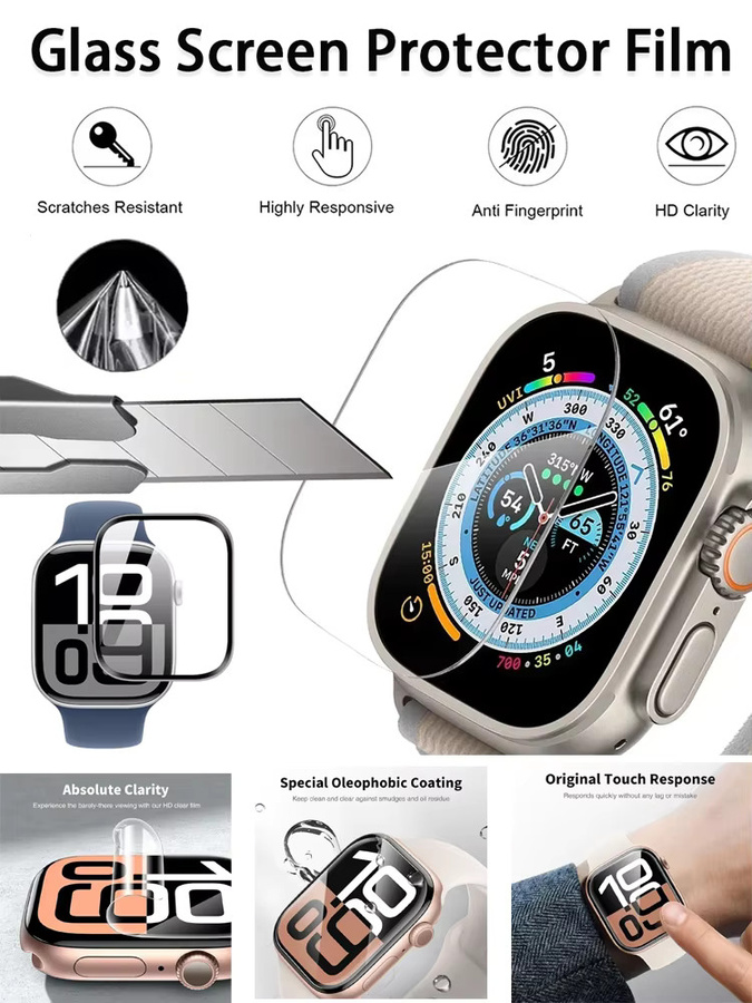 Apple Displayschutzfolie Hydrogel, transparent, Unisex - Bild 7