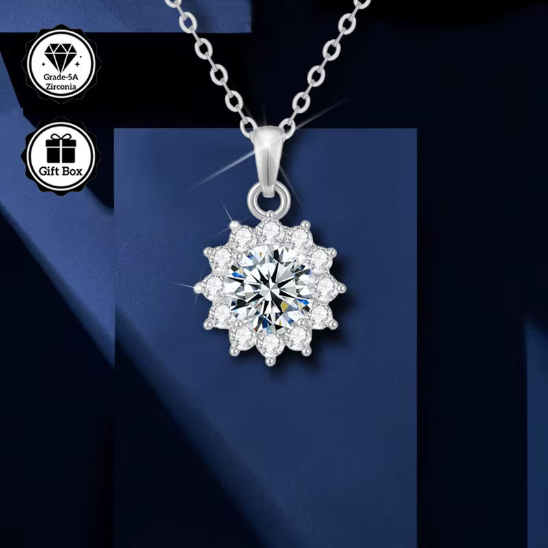 LAMVOICE Halskette, Silber, 1 Karat Zirkonia, Damen - Bild 2