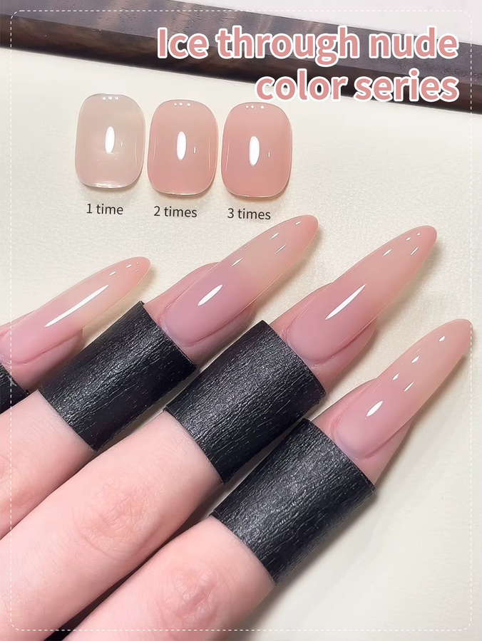 XEIJAYI Jelly Ice Nude Peelable Polish Gel, 15 ml, Glänzend - Bild 2