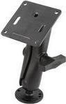 RAM Mounts Aufbau-Set in Schwarz mit runder Basisplatte AMPS, mittlerem Verbindungsarm, VESA-Platte 75x75 mm und C-Kugel 1.5 (RAM-101U-2461) - Bild 1