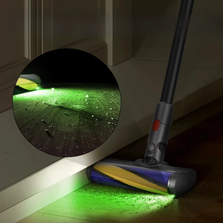 LED Flauschiger Rollenreinigungsaufsatz für Dyson V7 V8 V10 V11 V15 Ersatzteil für Hartholzböden in Multicolour, Breite: 25,5 cm, Höhe: 10,5 cm - Bild 2