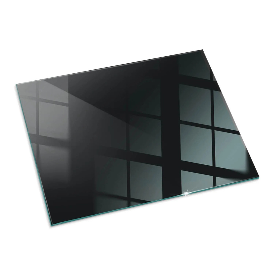 Tulup Glasbodenplatte für Kaminöfen in Schwarz, B/T: 80 x 60 cm - Bild 2