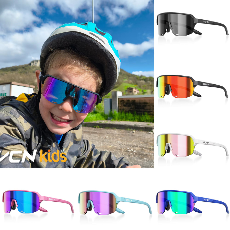SCVCN Sonnenbrille Kinder, Vollrand, Kunststoff - Bild 3