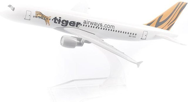 Jason Tutu Tiger Airways Airbus A320 Flugzeugmodell, Diecast Metall, 1:400, ab 14 Jahren - Bild 1