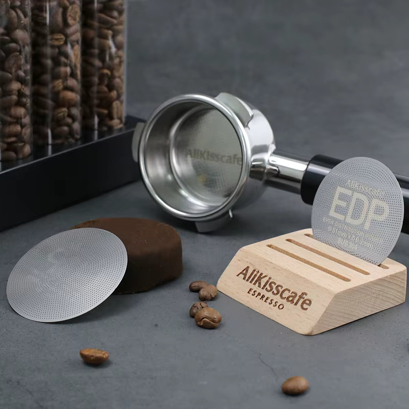 AliKisscafe Kaffee-Puck-Screen aus Edelstahl in Silber für Espresso Barista Zubehör - Bild 4