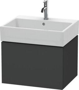 Duravit L-Cube Waschtischunterschrank wandhängend in Grau Matt, B: 58,4 cm, T: 45,9 cm, H: 39,4 cm - Bild 1