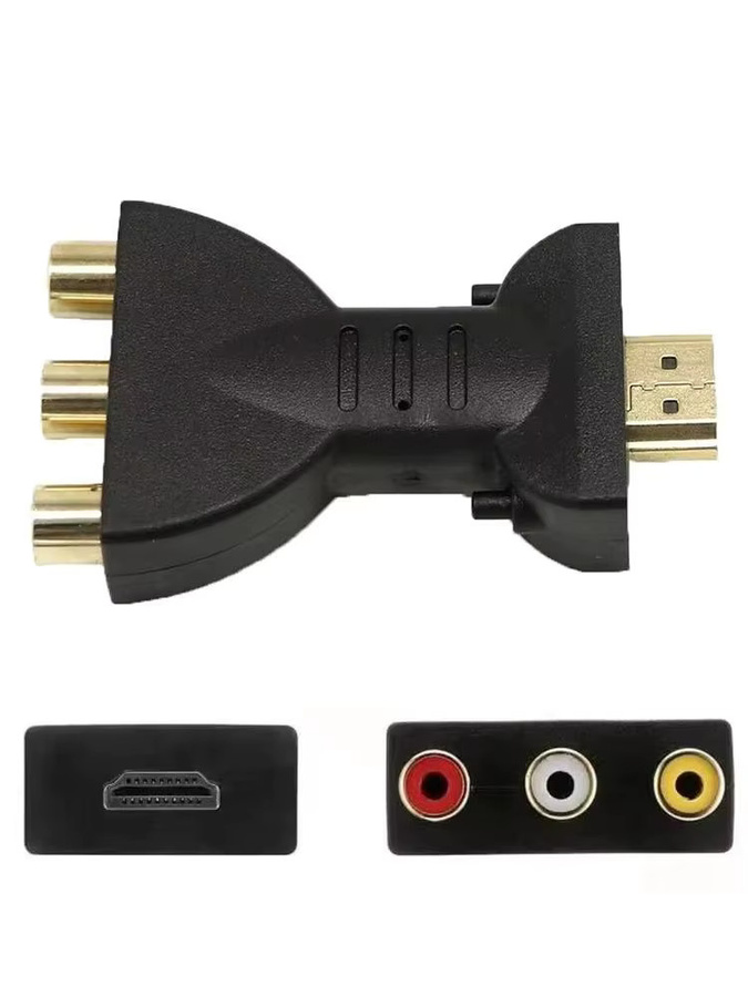 Mrgabwte RCA AV zu HDMI Konverter in Schwarz für HD 1080P Video-Audio-Signalübertragung - Bild 4
