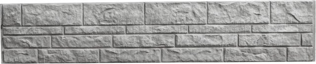 Beckers Betonzaun-Platte Fels in Betongrau, B/H/T: 38,5 x 200 x 3 cm - Bild 1