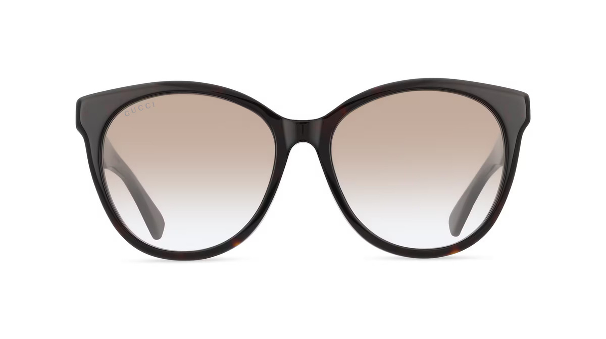Gucci GG1171SK Sonnenbrille Butterfly, Vollrand, Kunststoff, Unisex, Braun - Bild 1