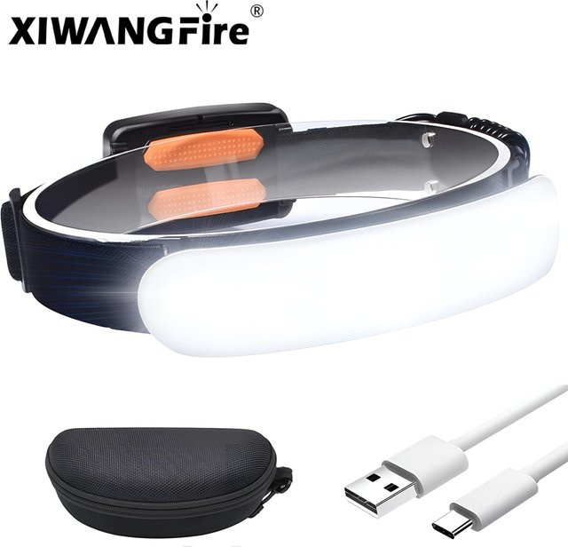 NEWBIRTH LED Scheinwerfer Taschenlampe mit 5000mAh Akku, wasserdicht, Schwarz - Bild 1