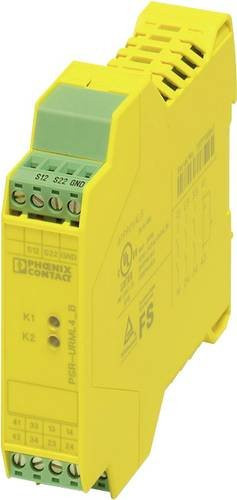 Phoenix Contact Sicherheitsrelais PSR-SCP-24DC/URML4/3X1/1X2/B, Farbe Gelb, Betriebsspannung: 24 V/DC, 3 Schließer, 1 Öffner, B/H/T: 22,5 x 99 x 114,5 mm - Bild 1