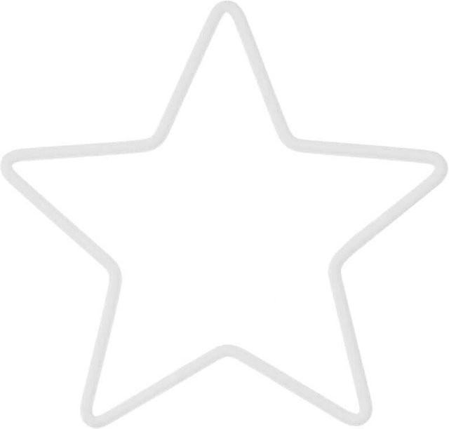 Rico Design Metallring Stern in Offwhite matt, B: 11 cm, H: 10,5 cm - Bild 1