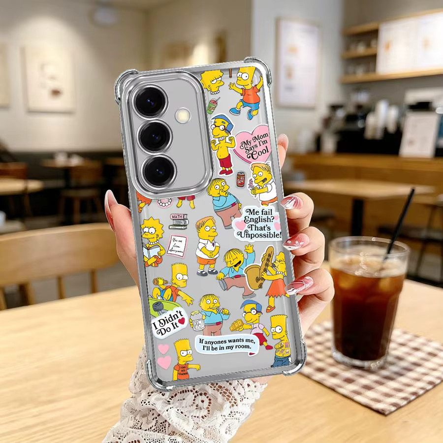 Handyhülle mit Simpsons Cartoon Design für Samsung Galaxy A-Serie in Multicolour - Bild 5