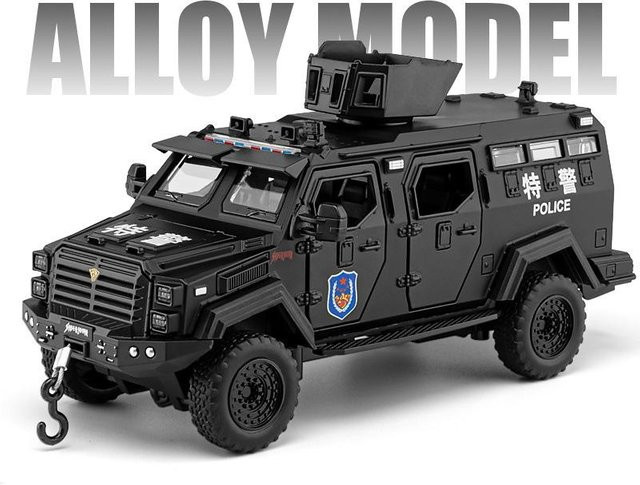 Linyi toy car Schwert Gezahnter Tiger, Polizei Gepanzert, 1:32, mit Licht und Sound - Bild 1