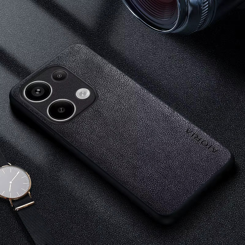 Premium Leder Handyhülle im Retro Business-Stil für Xiaomi Poco M8 M7 M6 M5S M4 M3 Pro 5G 4G in Rot - Bild 2