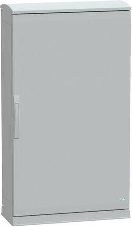 Schneider Electric Verteilergehäuse aus Polyester in Grau, bodenstehend mit offenem Sockel und Abdeckung, IP44, B: 125,0 cm, H: 75,0 cm, T: 32,0 cm - Bild 1