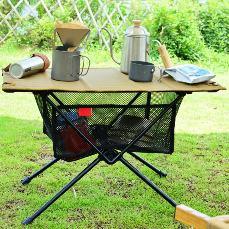 Freedom Outdoors Faltbare Netztasche in Schwarz als Organizer für Campingtische und Stativgestelle - Bild 1