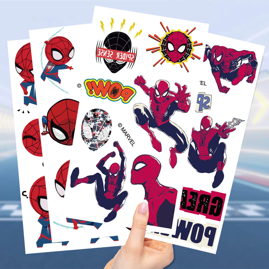 Marvel Spider-Man Temporäre Tattoo-Aufkleber, 10-teiliges Set - Bild 4
