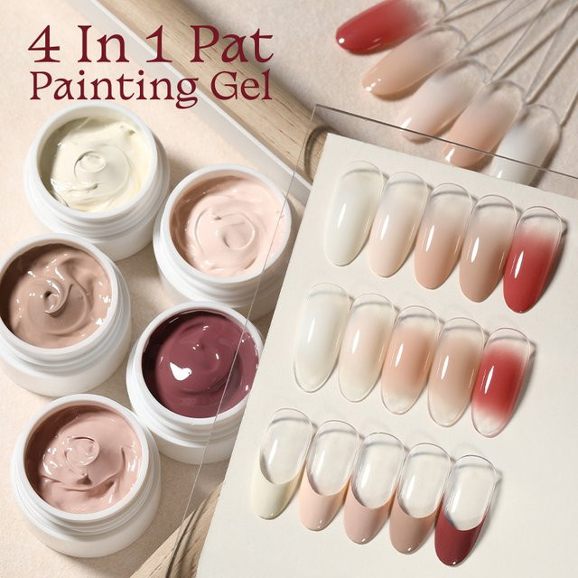 UR SUGAR 4-in-1 Nail Art Gel, Nude Pink, Glänzend - Bild 1