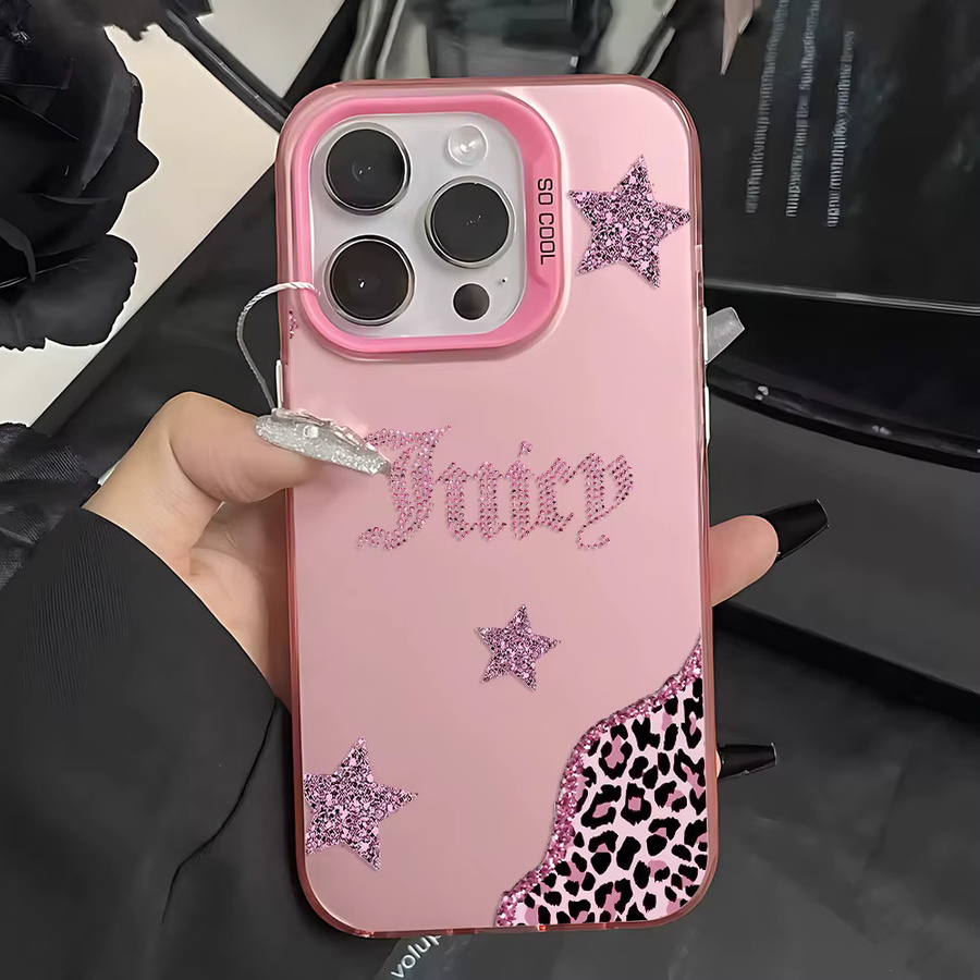 Juicy Couture Handyhülle in Pink mit mattierter Rückseite für iPhone 17 16 15 14 13 12 11 Pro Max und weitere Modelle - Bild 2