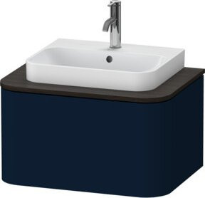 Duravit Waschtischunterschrank Happy D.2 Plus ohne Aufsatz, Nachtblau seidenmatt, Wandmontage, B/H: 35,4 x 48,0 cm - Bild 1